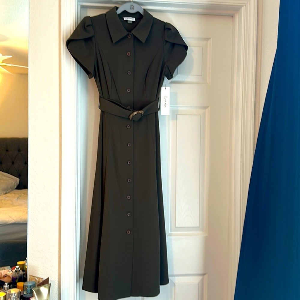 Calvin Klein Olive Green dress
